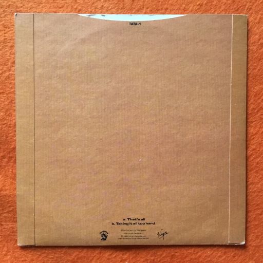 Genesis- That's All- Taking It All Too Hard- Virgin Records 7" - 1983 - Image 2