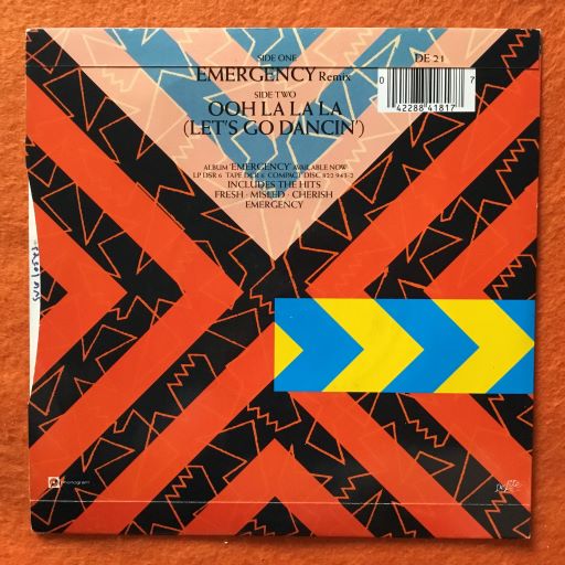 Kool & The Gang- Emergency- Ohh La La La (Let's Go Dancin)- De-Lite Records 7" - 1985 - Image 2