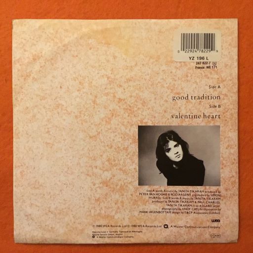 Tanita Tikaram- Good Tradition- WEA Records 7" 1988 - Image 2