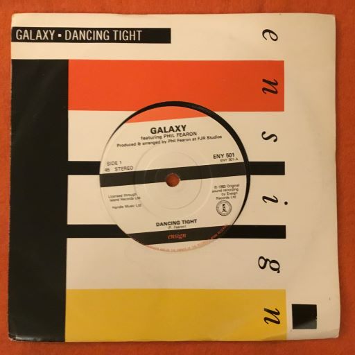 Galaxy featuring Phil Fearon- Dancing Tight - Ensign Records 7" -1983