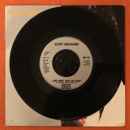 Cliff Richard- I Just Don't Have The Heart- EMI Records 1989 - Image 3