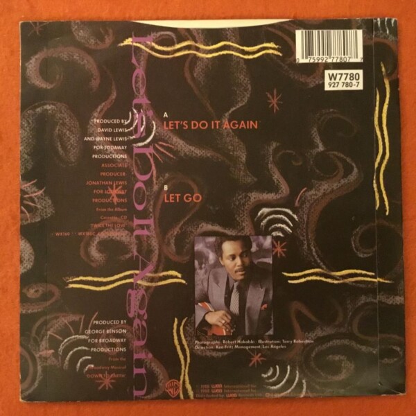 George Benson - Let's Do It Again- Warner Records 7" - 1988 - Image 2