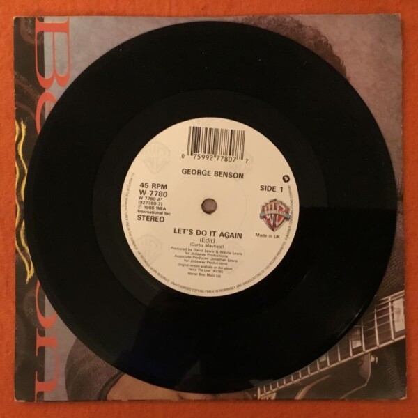 George Benson - Let's Do It Again- Warner Records 7" - 1988 - Image 3