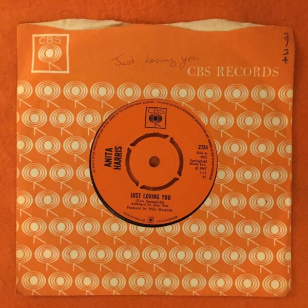 Anita Harris- Just Loving You- CBS Records 7" - 1967