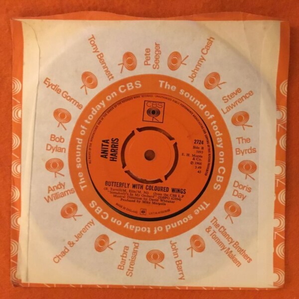 Anita Harris- Just Loving You- CBS Records 7" - 1967 - Image 2