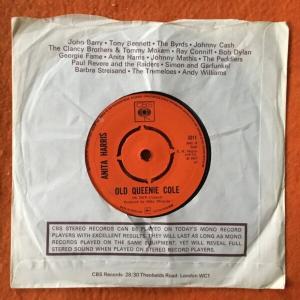 Anita Harris- Anniversary Waltz- CBS Records 7" - 1967 - Image 2