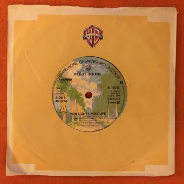 Debby Boone- You Light Up My Life- Warner Bros Records 7" 1977