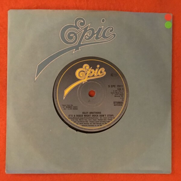 Isley Brothers- It's A Disco Night (Rock Don't Stop)- Epic Records 7" 1979