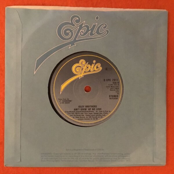Isley Brothers- It's A Disco Night (Rock Don't Stop)- Epic Records 7" 1979 - Image 2