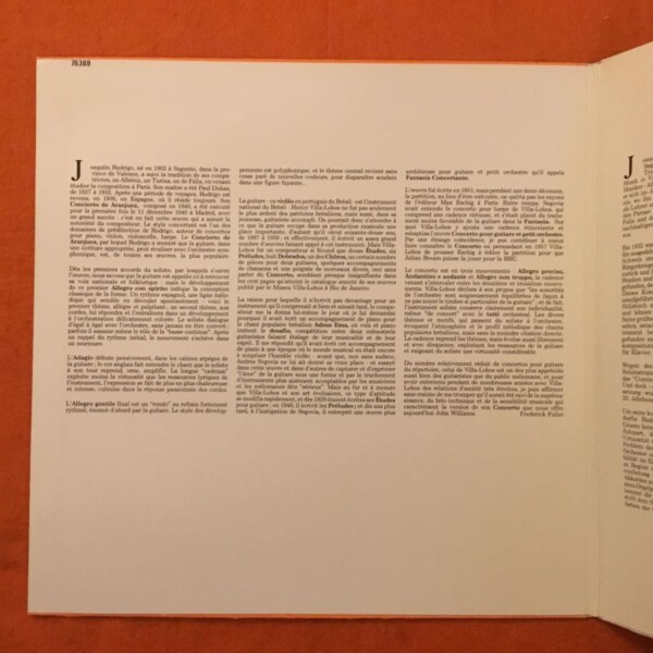 Rodrigo- Concerto De Aranjuez- John Williams- Daniel Barenboim- English Chamber Orchestra- CBS Records- LP 1974 - Image 3