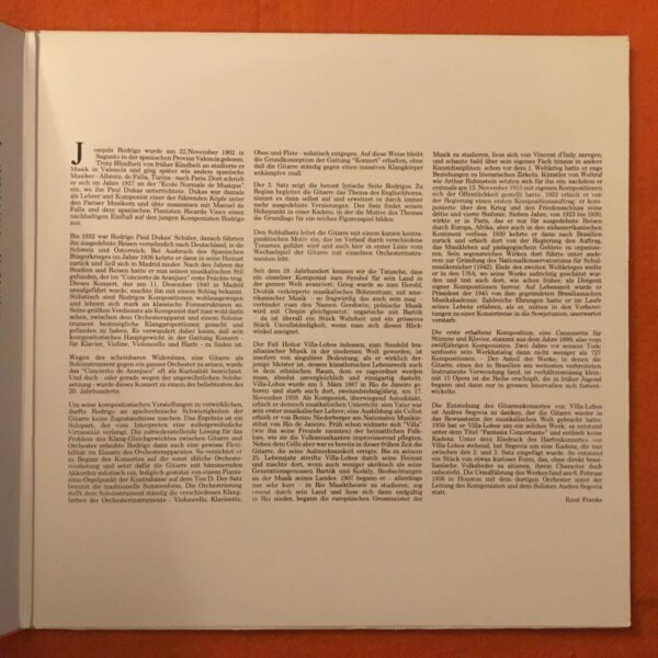 Rodrigo- Concerto De Aranjuez- John Williams- Daniel Barenboim- English Chamber Orchestra- CBS Records- LP 1974 - Image 4