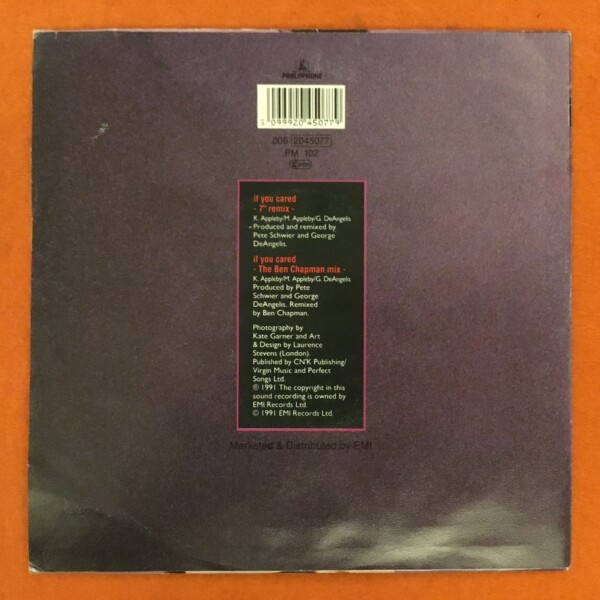 Kim Appleby- If You Cared (2 Versions)- Parlophone Records 7" 1991 - Image 2