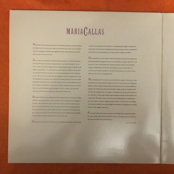 The Maria Callas Collection- A Tribute To Maria Callas- Stylus Records- 2LP 1987 - Image 3