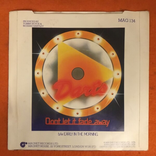 Darts- Don't Let It Fade Away- Magnet Records 7"- 1978 - Image 2