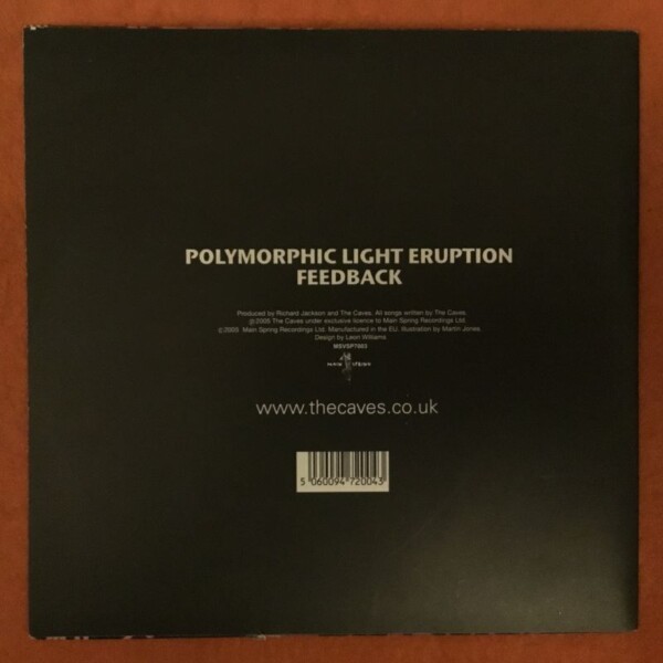 The Caves- Polymorphic Light Eruption- Main Spring Records 7" 2005 - Image 2