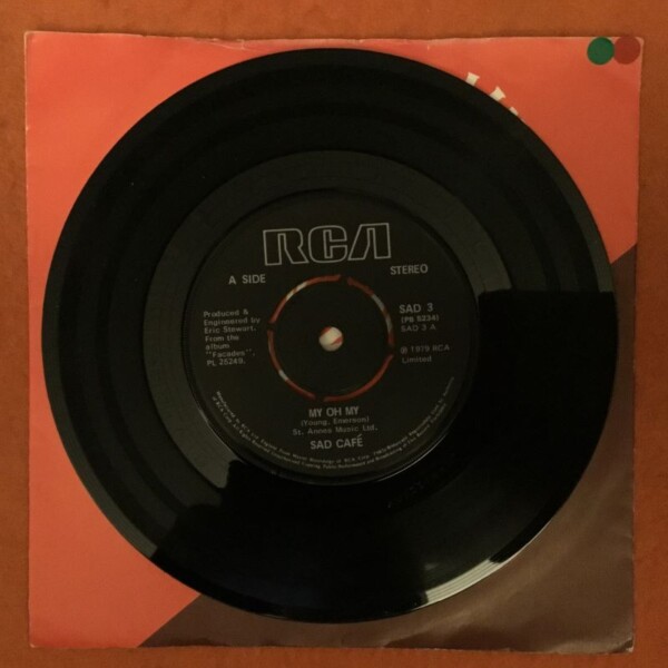 Sad Cafe- My Oh My- RCA Records 7"- 1979 - Image 3