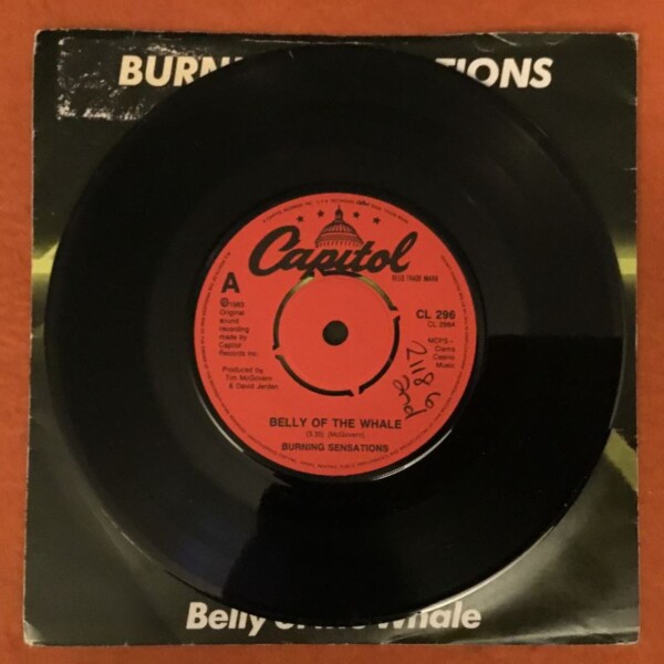 Burning Sensations- Belly Of The Whale- Carnivals Of Souls- Capitol Records 7" - 1983 - Image 3