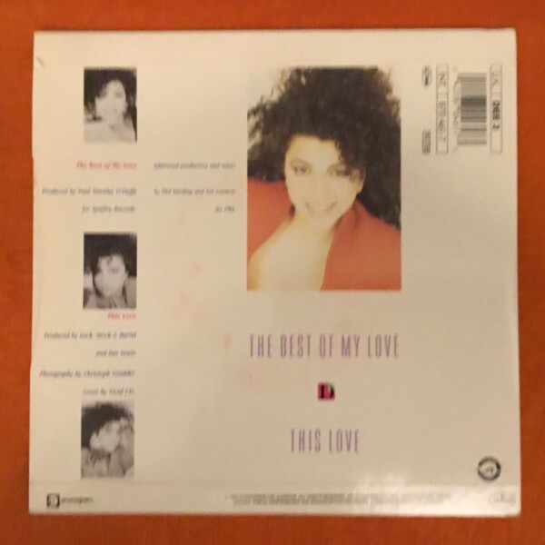 Dee Lewis- Best Of My Love- This Love- Mercury Records 7" -1988 - Image 2