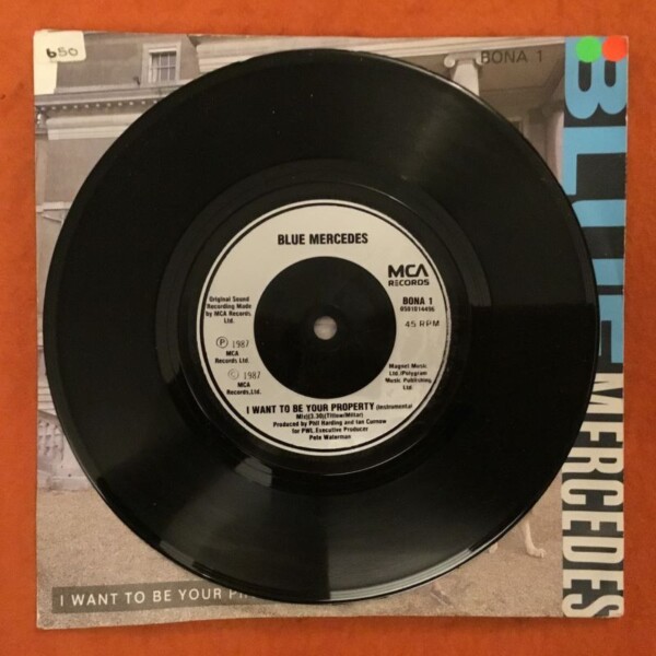 Blue Mercedes- I Want To Be Your Property (2 versions) MCA Records 7" - 1987 - PWL Production - Image 4