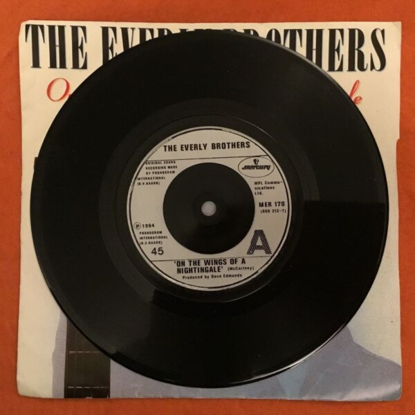 Everly Brothers- On The Wings Of A Nightingale- Mercury Records 7" 1984 - Image 3