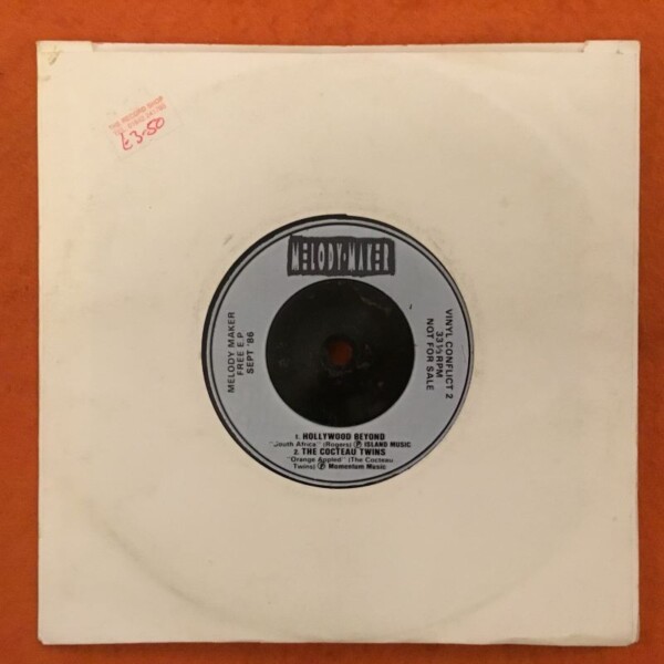 Vinyl Conflict 2- Various- Hollywood Beyond, Cocteau Twins, The Fall, Zodiac Mindwarp- Melody Make Records 7" 1986 - Image 2