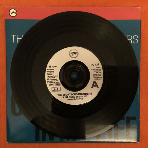 Righteous Brothers- Just Once In My Life- White Cliffs Of Dover- Verve Records 7" -1965 (re-issue) - Image 3