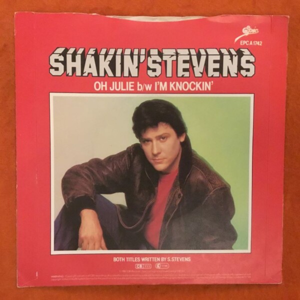 Shakin Stevens- Oh Julie- I'm Knockin- Epic Records 1981 - Image 2
