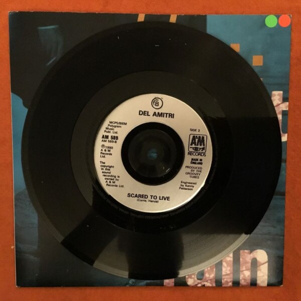 Del Amitri- Spit In The Rain- Scared To Live- A&M Records 7" -1990 - Image 4