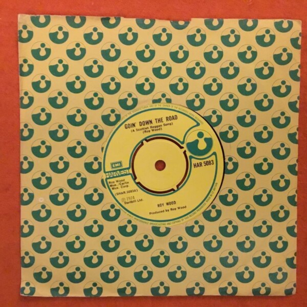 Roy Wood- Goin Down The Road- The Premium Bond Theme- Harvest Records 7" -1974