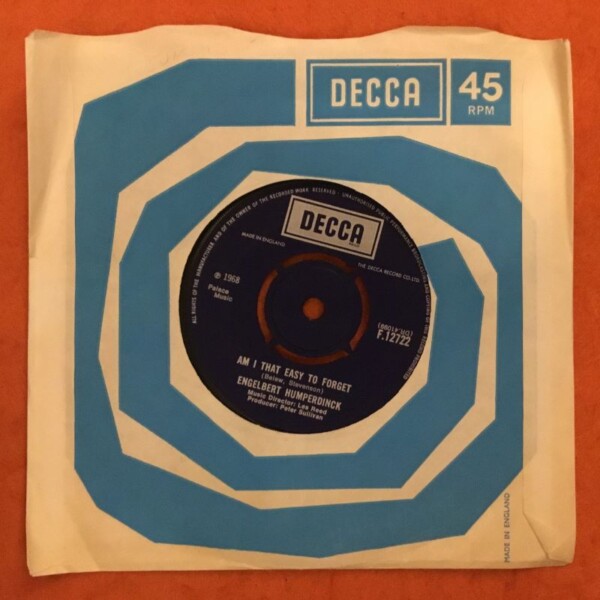 Engelbert Humperdinck- Am I That Easy To Forget- Pretty Ribbon- Decca Records 1968