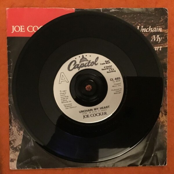 Joe Cocker- Unchain My Heart- The One- Capitol Records 7" - 1987 - Image 3