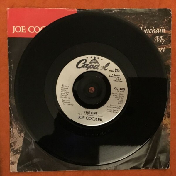 Joe Cocker- Unchain My Heart- The One- Capitol Records 7" - 1987 - Image 4