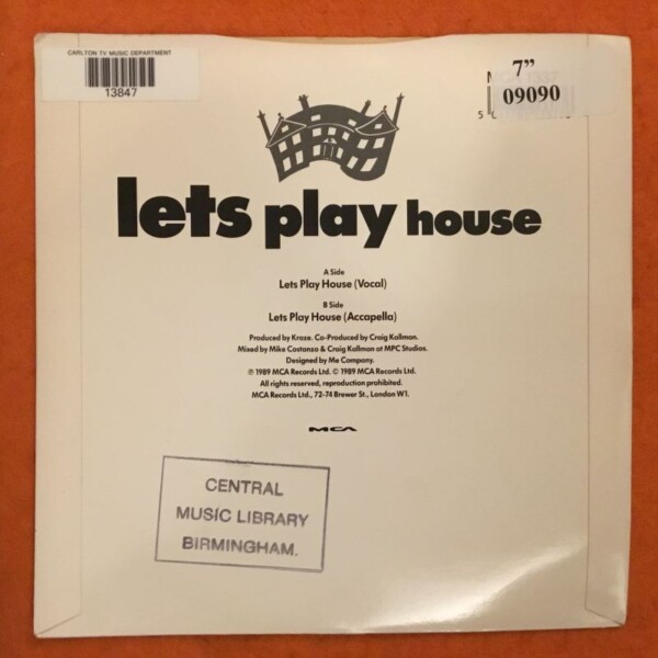 Kraze- Let's Play House (2 Versions)- MCA Records 7" - 1989 - Image 2