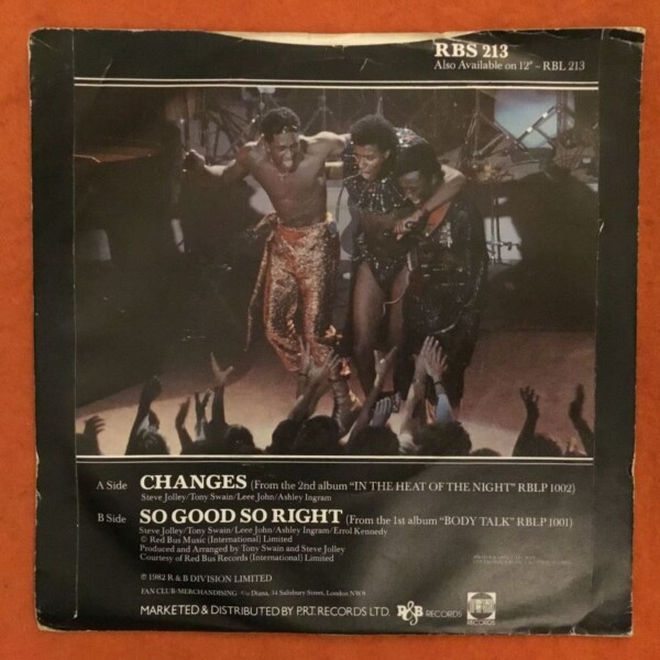 Imagination- Changes- So Good So Right- R&B Records 7" - 1981 - Image 2