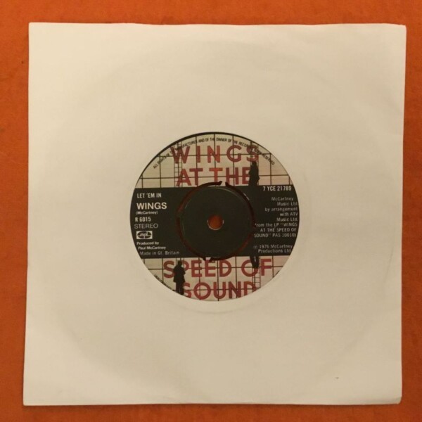 Wings- Let Em In- Beware My Love- Parlophone Records 7" -1976