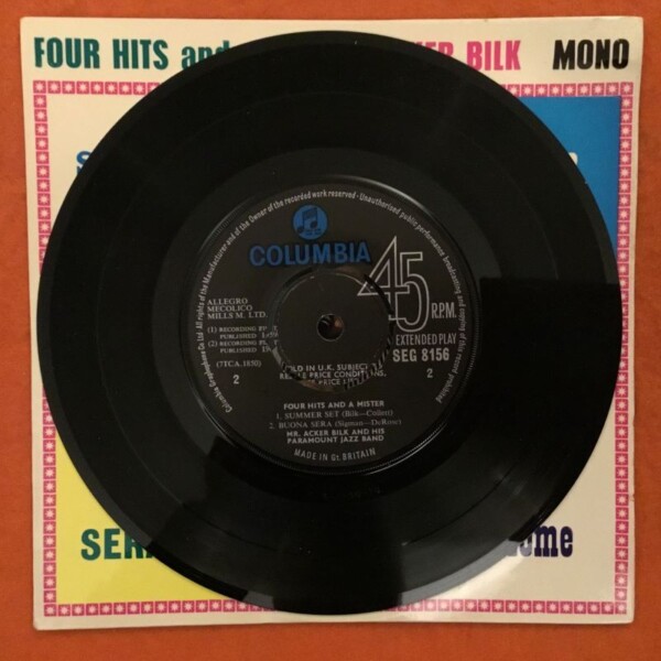 Acker Bilk- Four Hits And A Mister EP- Columbia Records- 4 Track 7" -1961 - Image 4