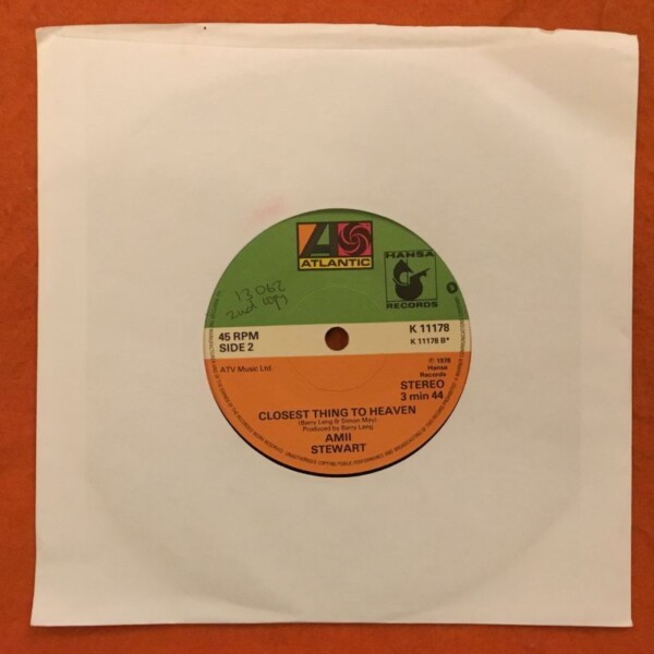 Amii Stewart- You Really Touched My Heart- Closest Thing To Heaven- Atlantic Records 7" -1978 - Image 2