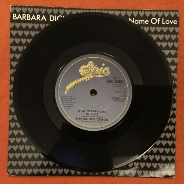 Barbara Dickson- Stop In The Name Of Love- Find A Better Way- Epic Records 7" - 1982 - Image 3