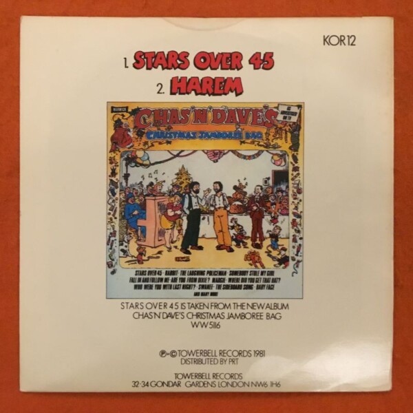 Chas & Dave- Stars Over 45 -Harem - Rockney Records 7"- 1981 - Image 2