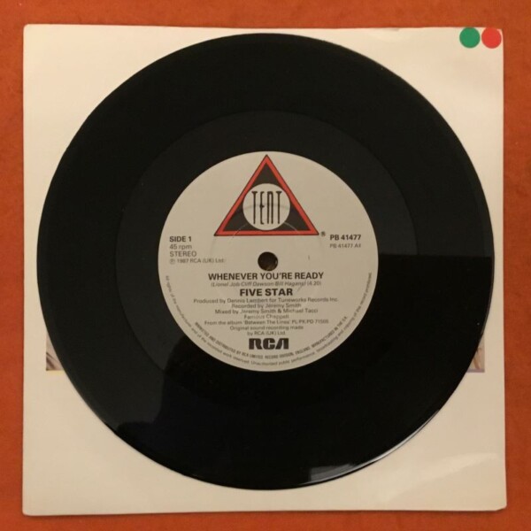 Five Star- Whenever You're Ready- Forever Yours- RCA/Tent Records 1987 - Image 3