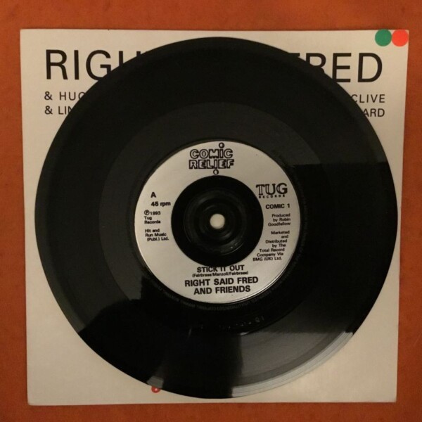 Right Said Fred - Stick It Out (2 versions) - Tug Records 7" - 1993 - Image 3
