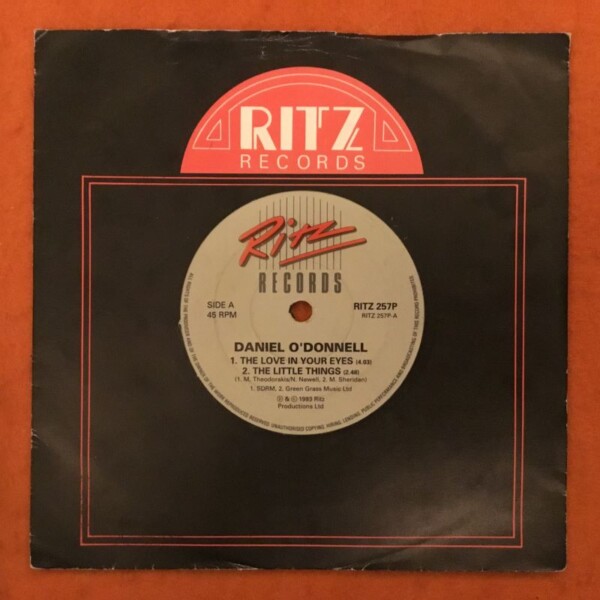Daniel O'Donnell- The Love In Your Eyes EP- Ritz Records 4 track 7" -1993