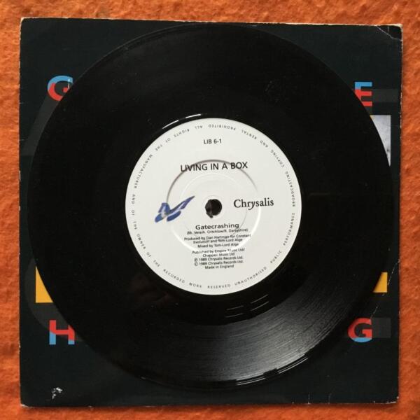 Living In A Box- Gatecrashing- Get On The Dog Doza- Chrysalis Records 7" 1989 - Image 3