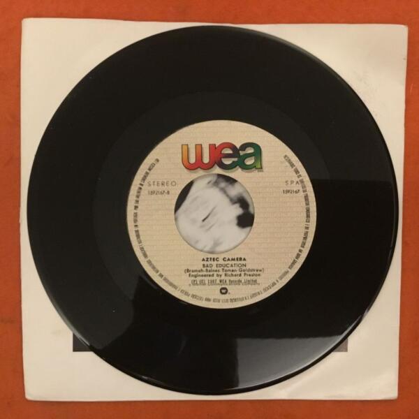 Aztec Camera- Deep Wide & Tall- Bad Education- WEA Records 7" 1987 - Image 4