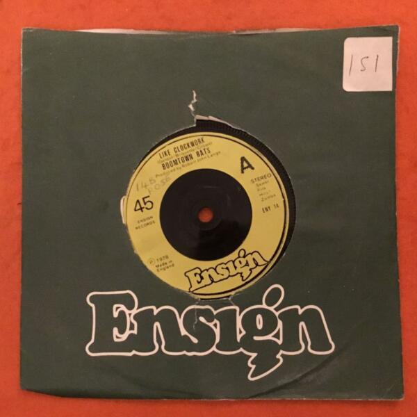 Boomtown Rats- Like Clockwork- How Do You Do?- Ensign Records 7" - 1978