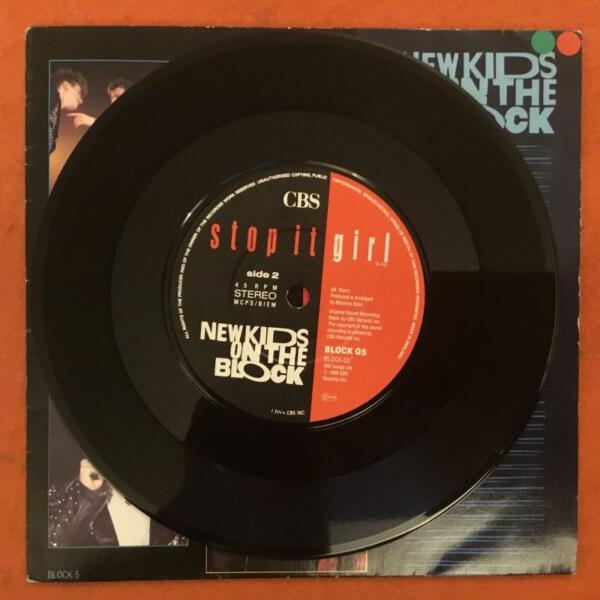 New Kids On The Block- Cover Girl- Stop It Girl- CBS Records 7" -1986 - Image 4