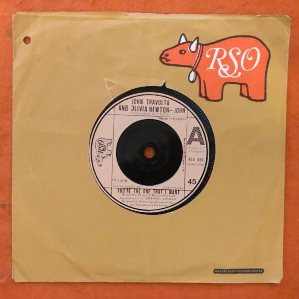 John Travolta & Olivia Newton-John- You're The One That I Want - RSO Records 7" - 1978