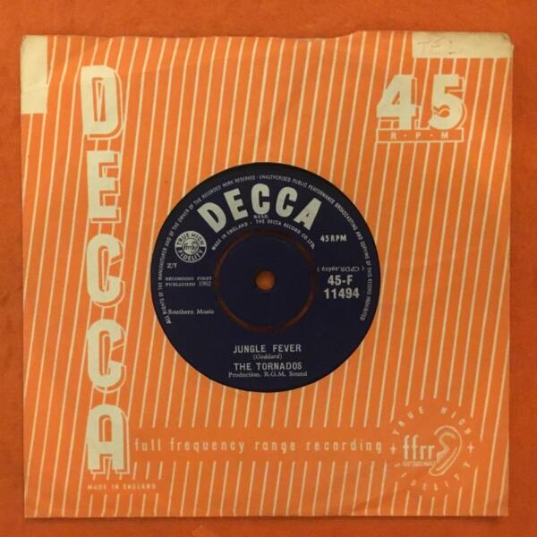 The Tornados- Telstar- Jungle Fever- Decca Records 7" - 1962 - Image 2