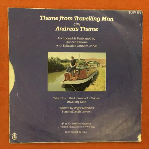 Duncan Browne- Theme from Travelling Man- Towerbell Records 7"- 1984 - Image 2