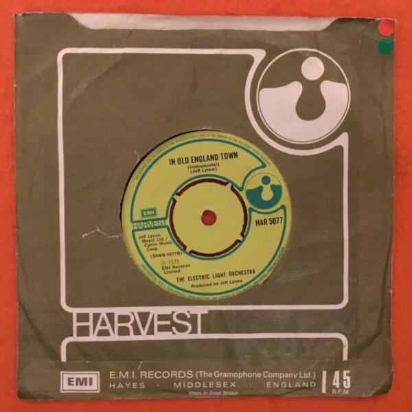 Electric Light Orchestra- Showdown- In Old England Town- Harvest Records 7" -1973 - Image 2